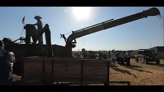 Texas Early Day Tractor and Engine Show 2025 Threshing