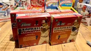 Ripping 4 Topps Heritage Mega Boxes! Killer Auto!