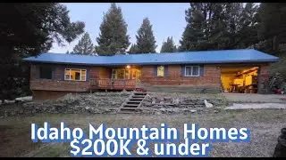 3 Remote Mountain Homes in Idaho for $200K & Under