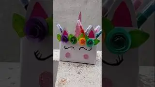 Diy unicorn storage box #diy #craft #creative #art #shorts #trending