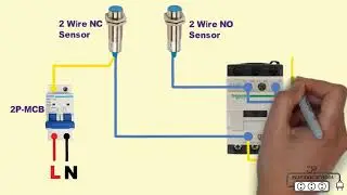 2 wire proximity sensor magnetic contactor connection
