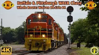 Buffalo & Pittsburgh WAER Chase! Ex. Conrail Leslie RS3L, Notch 8 Action, Hornshows, Cool Engineer