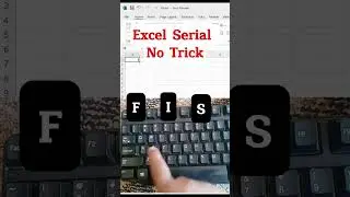 excel serial no trick | type thousands of serial no in second | #exceltricks #excel