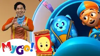 Blippi inside the chocolate factory! 🍫| Blippi | MyGo! Sign Language for Kids | Educational Videos