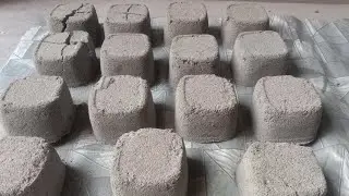 Super soft melting sand cement texture crumbling  #asmr 