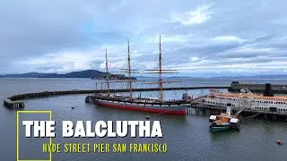 Balclutha: Three-Masted SHIP 4k Drone Footage From Hyde Street Pier#sanfrancisco4k #subscribe