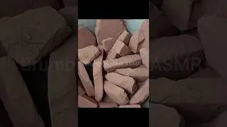 Soft Dusty Red❤️Dirt #crumbling #asmr #shorts