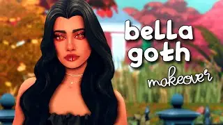 bella goth makeover + cc links! [ the sims 4 ]