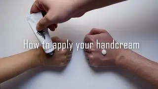 how to apply your hand cream