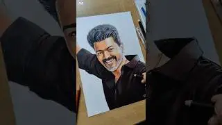 Thalapathy Vijay Drawing..✨🔥 | Jana Nayagan #art #trending #thalapathy69 #vijay #shorts