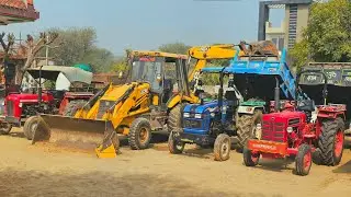 Jcb 3dx Eco Machine Loading Tractor Stuck in Deep Mud Mahindra 275 Eicher 380 Kubota | Jcb Tractor