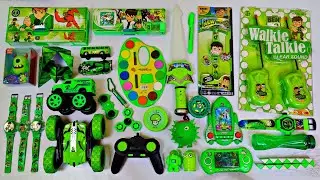 Ultimate Collection of BEN 10 Toys😱 Walkie Talkie, Rc Car, Sword, Geometry Box, Yoyo, Watch, Alien