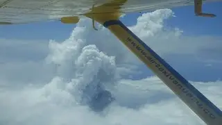 Smoke billows from Vanuatu's Manaro Voui volcano