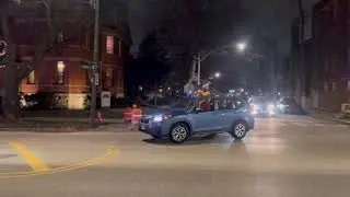 Santa Car Parade in Pullman National Historical Park