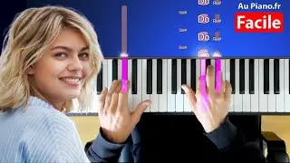 Louane - Secret - Piano Tutorial Facile (Cours Expliqué)