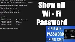 Unlock Wifi Passwords with CMD Tricks | Wifi Password Using CMD