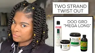 Two Strand Twist with #DooGro | Natural Hair Tutorial & Product Review