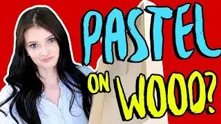 HOW TO USE OIL PASTELS FOR BEGINNERS ► Painting on Wood Panel
