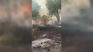 Adams Co. firefighters put out fire caused by 2 juveniles playing with fireworks