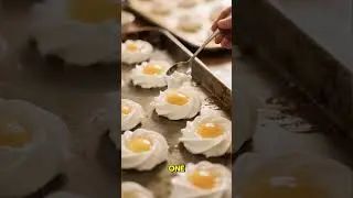 Яйца-облака с приправой для бейглов! #руководствопоприготовлению #выпечкабезяиц #рецептыприготовл...