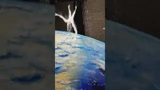 Varnishing My New Painting Freefall With Gamvar