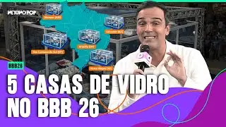 BBB 26 ter&aacute; 5 Casas de Vidro pelo Brasil: entenda a nova din&acirc;mica