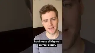 Different words rhyme in different accents