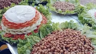 salad decoration in marriage
