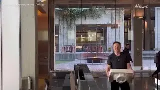 Elon Musk shows up at Twitter HQ: 'Let that sink in'