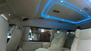 All New Toyota Commuter ตกเเต่งหลังคาVIP เรียบๆเเบบ Alphard พร้อมเบาะทรงมิกกี้เม้า+รองน่องไฟฟ้า