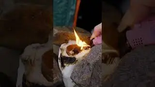 Now you can try with toilet paper 🧻🧻 #camping #campingalone #outdoors #cooking  #campfire  #camp