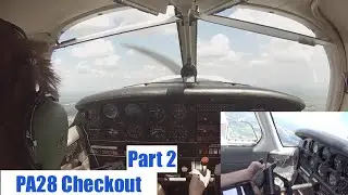 PA28 Stall and Emergency Procedure| Checkout Flight Part 2| ATC Audio