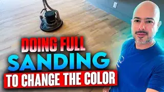 Doing Full Sanding to Change the Color of Wood Floors ✨ | Amazing Floor Transformation!