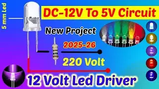 Dc 12v To 5V Circuit, Diy Electronics, How To Make Electric Tester, Dc 12v To Dc 5v Donverter #omtek