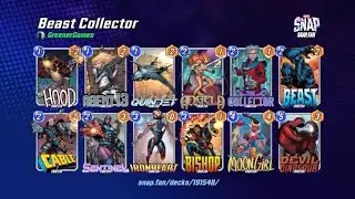 The Collector & Beast Gameplay Marvel Snap! (Ranked Mode)