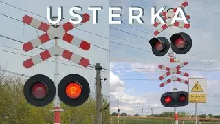 [MODERNIZACJA I USTERKA PRZEJAZDU KOLEJOWEGO] Nowe sygnalizatory na SSP w Trzebieniu + usterka