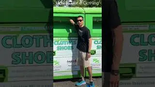 How to Use a Clothing Donation / Recycle Bin
