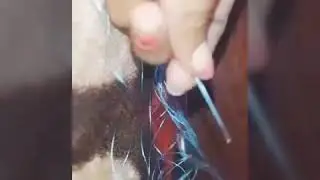 How to DIY barbie doll hair by fabric thread...😊😊