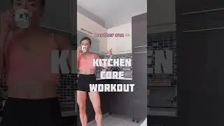 Honesty this KITCHEN CORE WORKOUT is harder than it looks