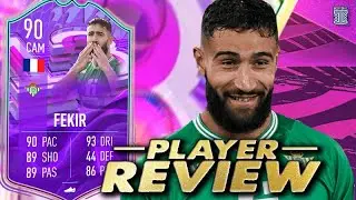5⭐ SKILL MOVES 90 FUT BIRTHDAY FEKIR PLAYER REVIEW! FIFA 22 Ultimate Team