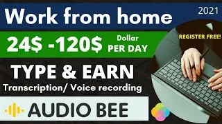 Audio bee typing job in pakistan| Withdraw through eaisy paisa jazz cash|Ahmad earning tips