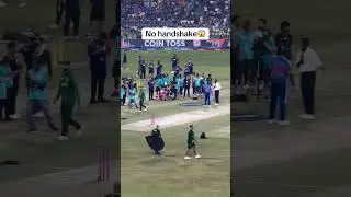 no handshake between india pakistan match #cricket #pakvsind