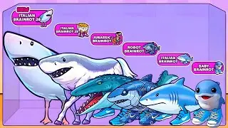Merge Fellas: Italian Brainrot 26,25,1,Jurassic,Robot,Baby Brainrot ⁉️ Max Level | Gameplay!