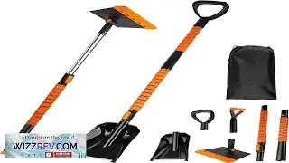 Zone Tech Extendable Snow SqueegeeIce Scraper and Shovel 42