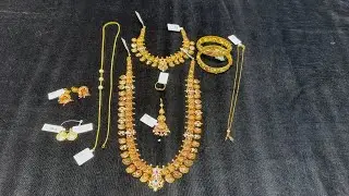 🔥140 Grams Complete #WeddingSet #CMR Wedding Jewellery Collections #necklace #haram #earrings #thali