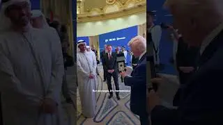 Trump given sample of 'highest quality oil there is' in Abu Dhabi