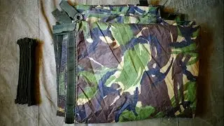How To Reduce Weight And Bulk Of British Army Basha DPM DESERT MOD TARP