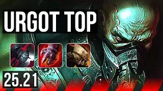 URGOT vs AMBESSA (TOP) | Rank 2 Urgot, 500+ games | NA Challenger | 25.21