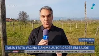 IT&Aacute;LIA TESTA VACINA E ANIMA AUTORIDADES EM SA&Uacute;DE.
