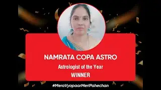 Astrologist of the Year Winner is Namrata Copa astro